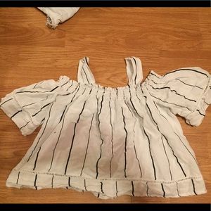 off shoulder crop top